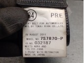 Recambio de cinturon seguridad delantero derecho para lexus ct (zwa10_) 200h (zwa10_) referencia OEM IAM 7321076050B0 7321076050