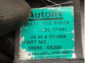 Recambio de cinturon seguridad delantero derecho para hyundai i10 1.1 12v cat referencia OEM IAM 888800X200 888800X2004X 