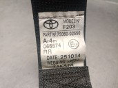 Recambio de cinturon seguridad trasero izquierdo para toyota auris 1.8 16v (híbrido) referencia OEM IAM 7336002550 7336002550C0 
