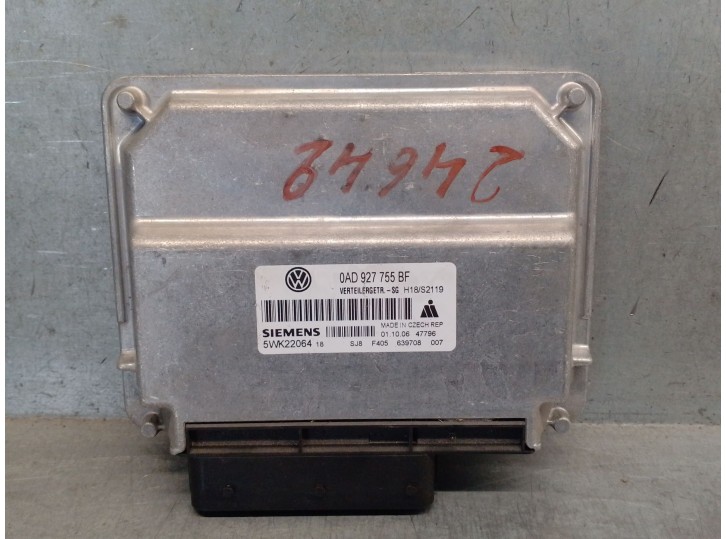 Recambio de centralita cambio automatico para volkswagen touareg (7la) 2.5 tdi referencia OEM IAM 0AD927755BF 5WK22064