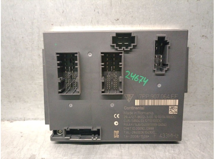 Recambio de modulo confort para porsche cayenne (92a) 3.0 diesel referencia OEM IAM 7PP907064EF 28412786023