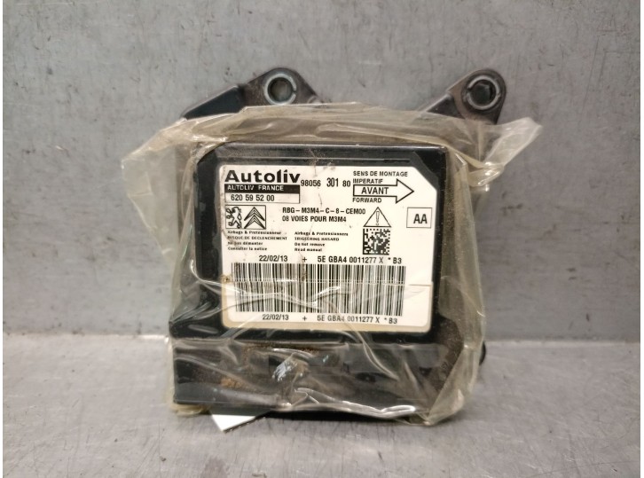 Replacement airbag control unit for Citroën C-Elysée 1.6 HDi FAP OEM IAM reference 9805630180 620595200