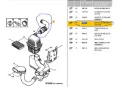 Replacement tube for Peugeot 307 (s1) 1.6 16v cat OEM IAM reference 9635638780 14265J 