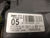 Recambio de faro izquierdo para toyota yaris (_p9_) 1.4 d-4d (nlp90_) referencia OEM IAM 811500D330 811700D330 