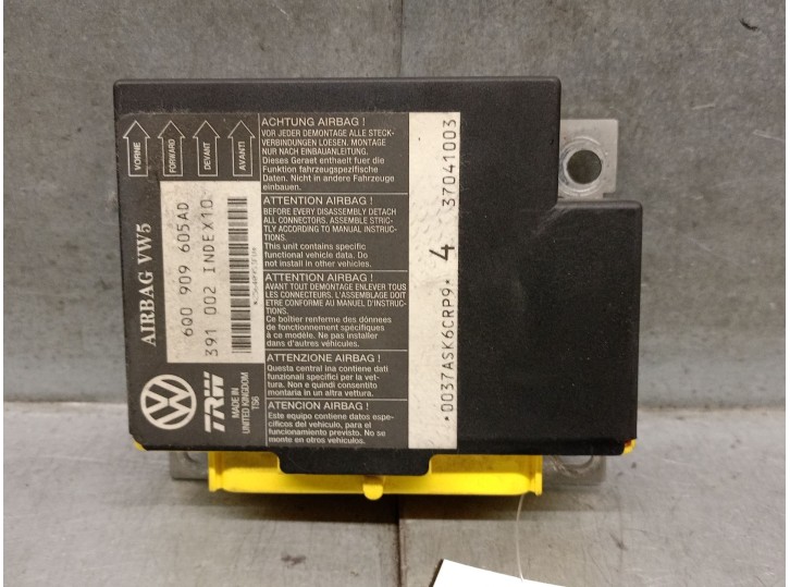 Recambio de centralita airbag para seat ibiza (6l1) 1.9 sdi referencia OEM IAM 6Q0909605AD 391002