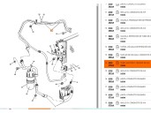 Recambio de tubos aire acondicionado para dodge caliber 2.0 crd referencia OEM IAM P05058278AF 5058278AD 