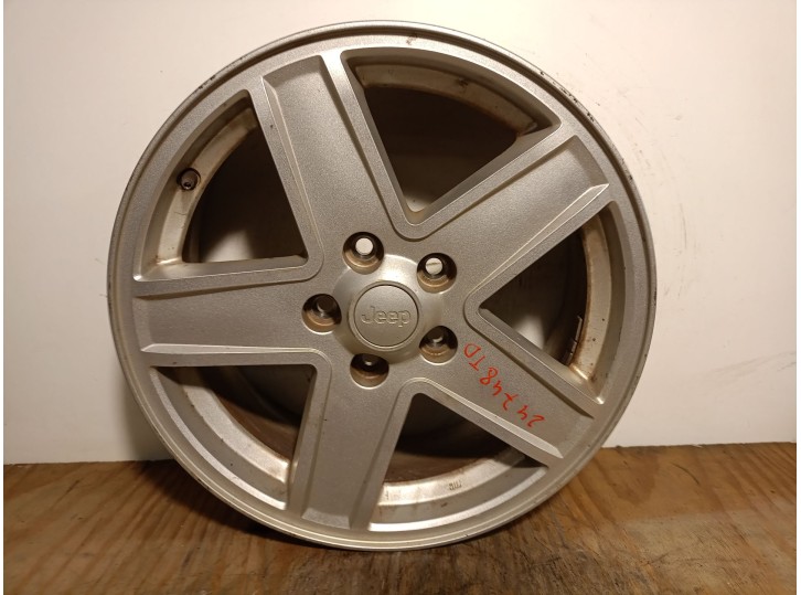 Replacement rim for Jeep Compass 2.0 CRD CAT OEM IAM reference 1CT67TRMAB R17X6.5J+39MM 