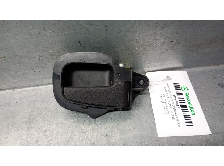 Recambio de maneta interior delantera derecha para bmw serie 3 compacto (e36) 318tds referencia OEM IAM 51211960808 51211960808 