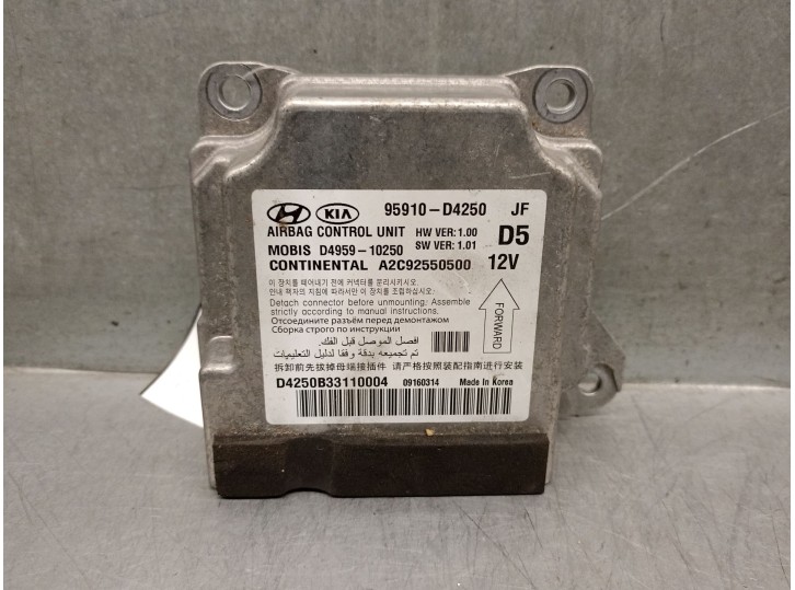 Recambio de centralita airbag para kia optima (jf) 1.7 crdi referencia OEM IAM 95910D4250 A2C92550500