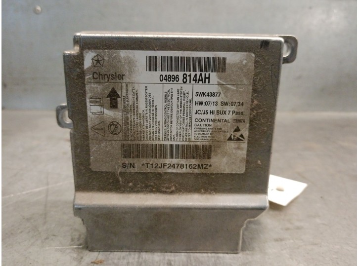Recambio de centralita airbag para dodge journey 2.0 crd referencia OEM IAM 04896814AH 5WK43877