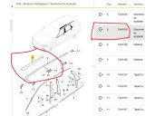 Recambio de molduras delanteras para jaguar f-pace (x761) 2.0 td4 referencia OEM IAM HK83517C79AA T4A1108 
