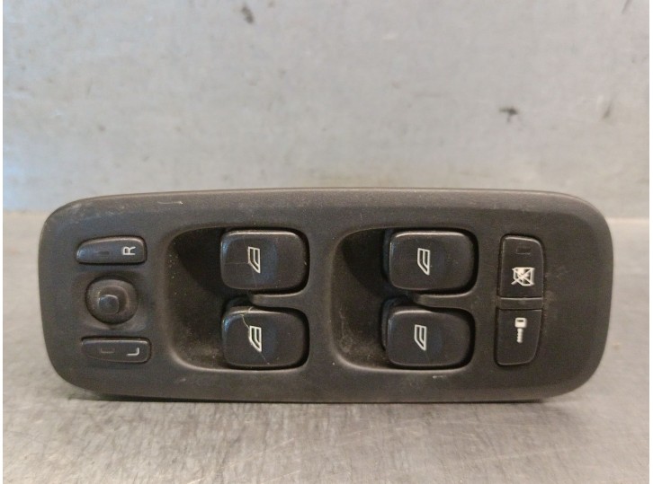 Replacement front left window regulator switch for Volvo S60 sedan 2.4 cat OEM IAM reference 30746074 30658116 