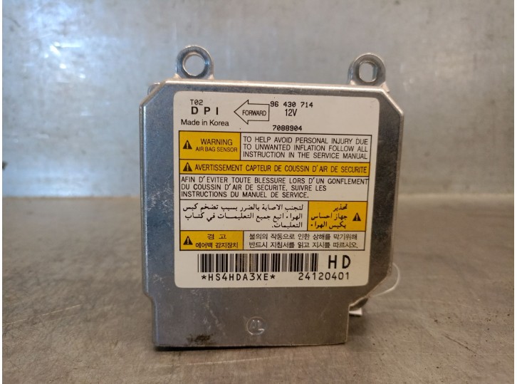 Recambio de centralita airbag para chevrolet aveo / kalos hatchback (t200) 1.4 referencia OEM IAM 96430714 