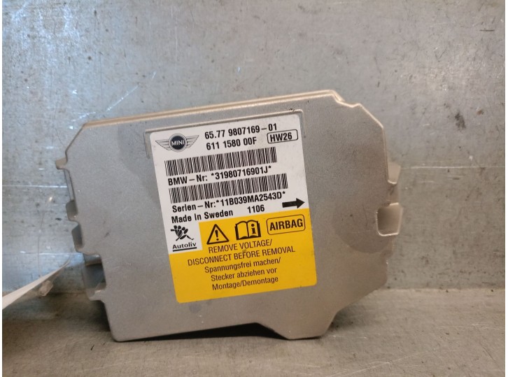 Recambio de centralita airbag para mini mini countryman (r60) cooper d referencia OEM IAM 65779807169 