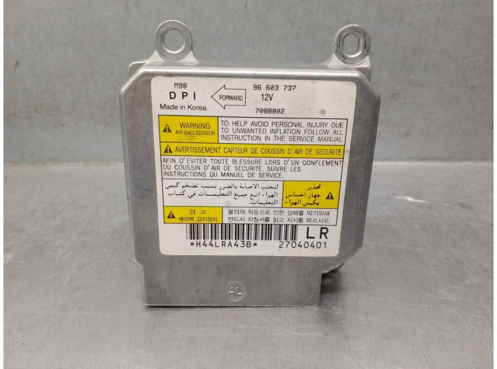 Recambio de centralita airbag para daewoo matiz (m100, m150) 1.0 referencia OEM IAM 96603737 