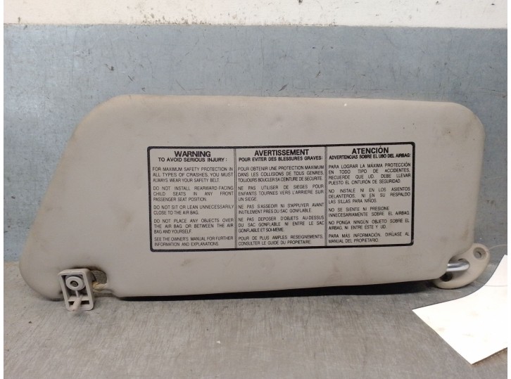 Recambio de parasol derecho para daewoo matiz (m100, m150) 1.0 referencia OEM IAM 96570031 96570031 