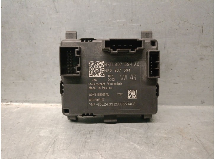Replacement electronic module for Audi Q5 (FYB, FYG) 50 TFSI e Quattro OEM IAM reference 4K0907594AC A2C13963107