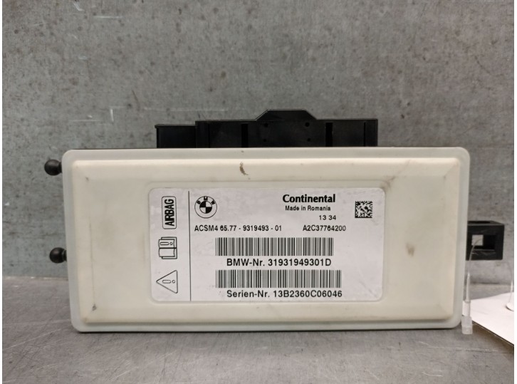 Recambio de centralita airbag para bmw 5 (f10) 520 d referencia OEM IAM 65779319493 65779319493 A2C37764200
