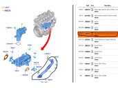 Recambio de tubo para ford transit connect v408 furgoneta/monovolumen 1.5 tdci referencia OEM IAM FM5Q9D477AA 2369994 
