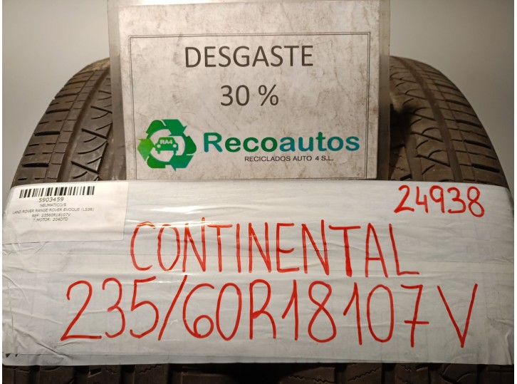 Recambio de neumatico/s para land rover range rover evoque (l538) 2.0 d 4x4 referencia OEM IAM 23560R18107V 