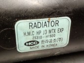 Recambio de radiador agua para hyundai terracan (hp) 2.9 crdi 4wd referencia OEM IAM 25310H1920 25310H1920 