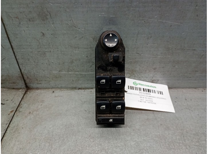 Recambio de mando elevalunas delantero izquierdo para bmw x3 (e83) 2.0 sd referencia OEM IAM 3414352 61313414352 