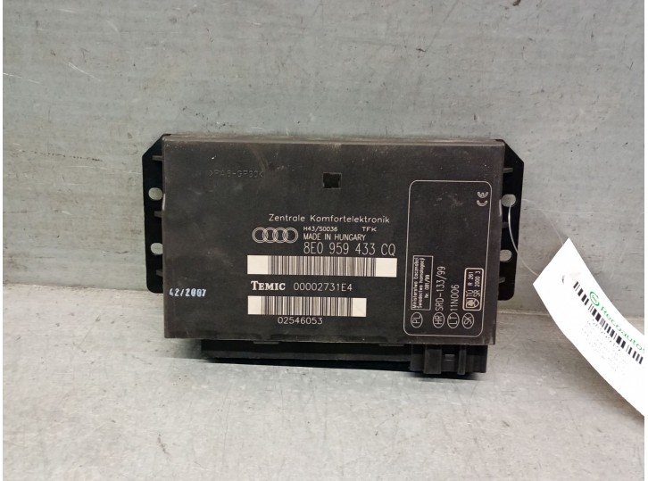 Recambio de modulo confort para audi a4 b7 (8ec) 2.0 tdi 16v referencia OEM IAM 8E0959433CQ 00002734E4
