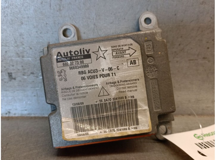 Recambio de centralita airbag para peugeot 206 hatchback (2a/c) 1.4 hdi eco 70 referencia OEM IAM 9660349980 