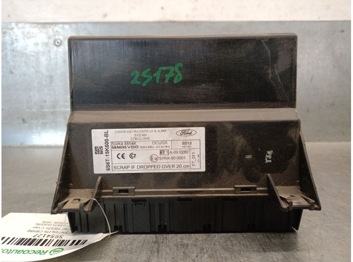 Recambio de centralita cierre para ford fiesta v van 1.4 tdci referencia OEM IAM 6S6T15K600BL 5WK48854K