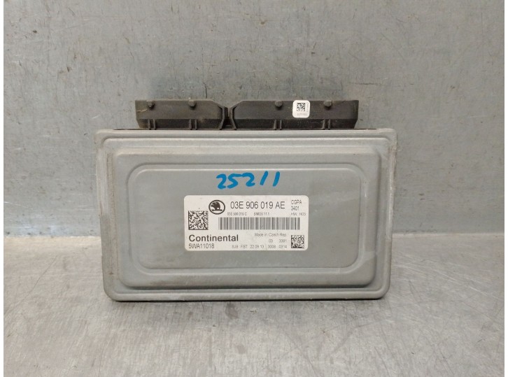 Recambio de centralita motor uce para skoda fabia ii (542) 1.2 referencia OEM IAM 03E906019AE 5WA11018