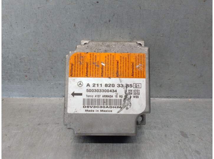Recambio de centralita airbag para mercedes-benz clase e (w211) e 270 cdi (211.016) referencia OEM IAM A2118203385 