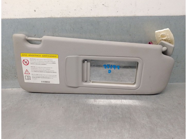 Recambio de parasol derecho para bmw 5 (f10) 520 d referencia OEM IAM 51168038164 51168038164 