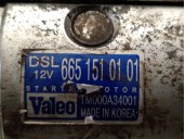 Recambio de motor arranque para ssangyong actyon i 2.0 xdi referencia OEM IAM 6651510101 6651510101 TM00A34001