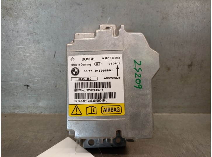 Recambio de centralita airbag para bmw x6 (e71, e72) xdrive 35 d referencia OEM IAM 65779189905 0285010252