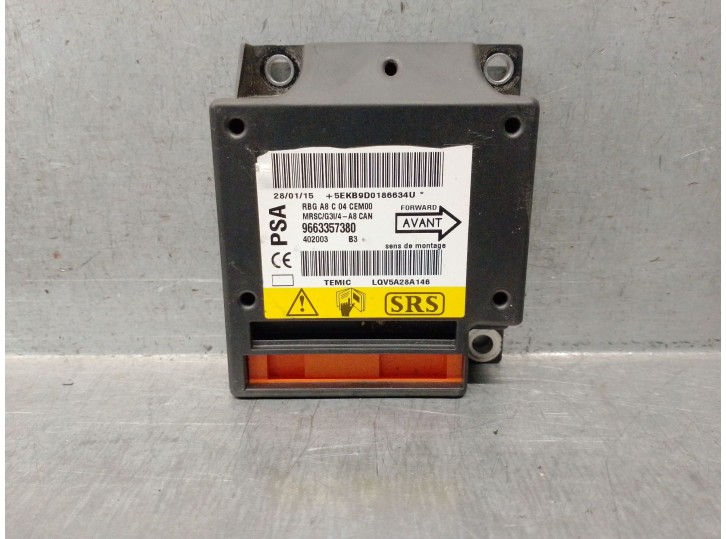 Recambio de centralita airbag para citroën c3 i (fc_, fn_) 1.1 i referencia OEM IAM 9663357380 LQV5A28A146