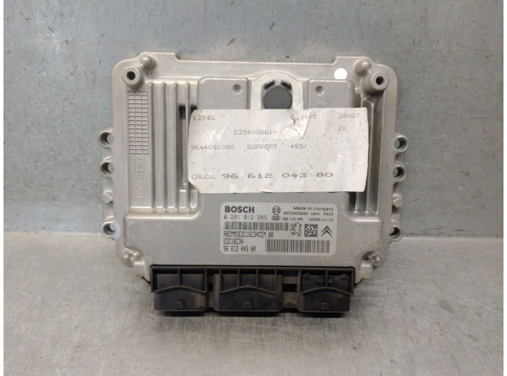 Second-hand engine ECU spare part for citroën c4 coupé (la_) 1.6 hdi OEM IAM reference 9661204380 0281012985