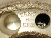 Recambio de llanta para audi a4 b6 descapotable (8h7) 2.4 referencia OEM IAM 8T0601025BS R177.5JX17H2ET28 