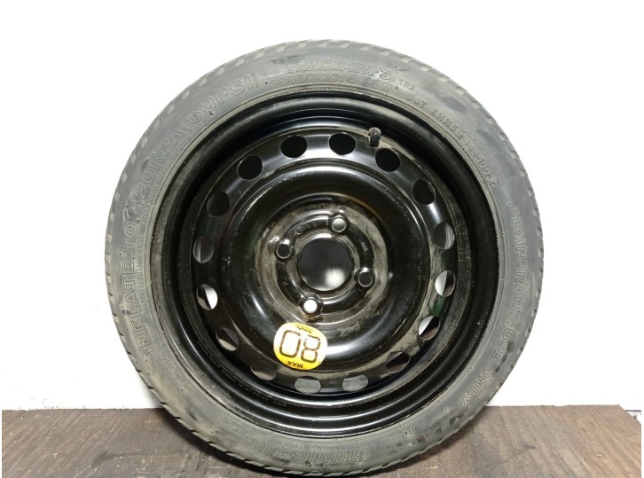 Replacement spare tyre for Nissan Micra III (K12) 1.5 dCi OEM IAM reference 40300AX677 T12570D1493M