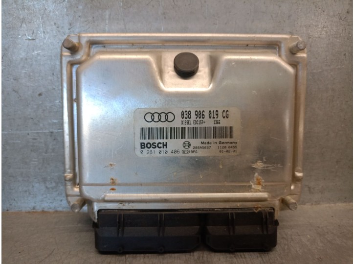 Replacement engine ECU for Audi A4 B6 (8E2) 1.9 TDI OEM IAM reference 038906019CG 0281010406