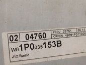 Recambio de sistema audio / radio cd para seat leon (1p1) 1.9 tdi referencia OEM IAM 1P0035153B 1P0035153B 
