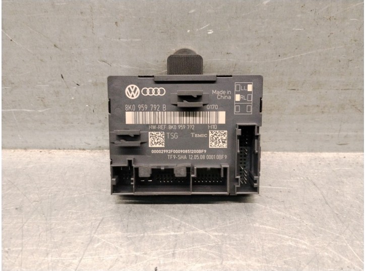 Recambio de centralita cierre para audi a4 b8 (8k2) 1.8 tfsi referencia OEM IAM 8K0959792B 00002992F00090851200BF9