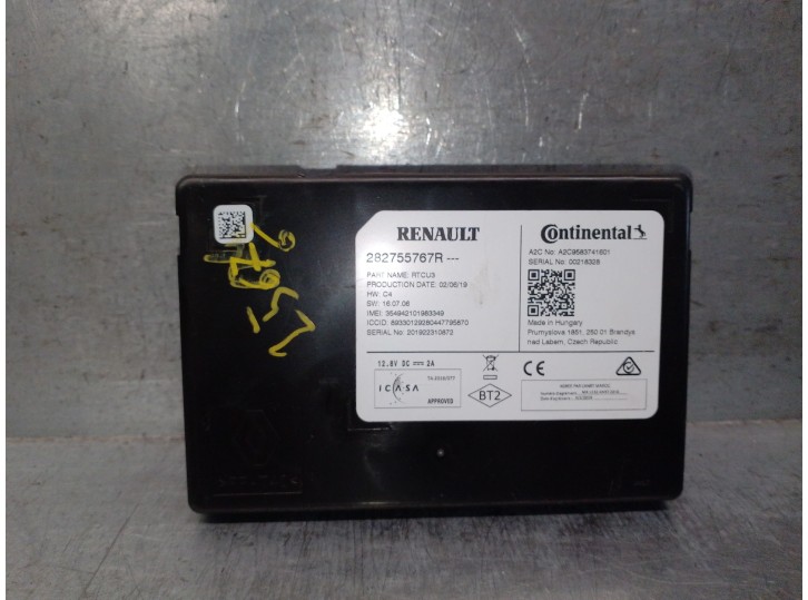 Recambio de modulo electronico para renault kadjar (ha_, hl_) 1.3 tce 140 referencia OEM IAM 282755767R A2C9583741601