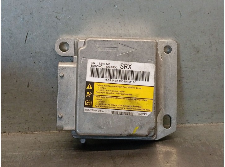 Replacement airbag control unit for Cadillac SRX 3.6 AWD OEM IAM reference 15247146 