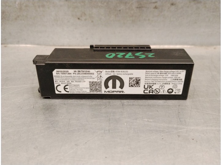 Recambio de modulo electronico para citroën jumpy iv e-jumpy l3 xl (k0) referencia OEM IAM 9856791080