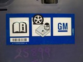 Recambio de util rueda repuesto para opel zafira tourer c (p12) 1.4 (75) referencia OEM IAM 13392204 