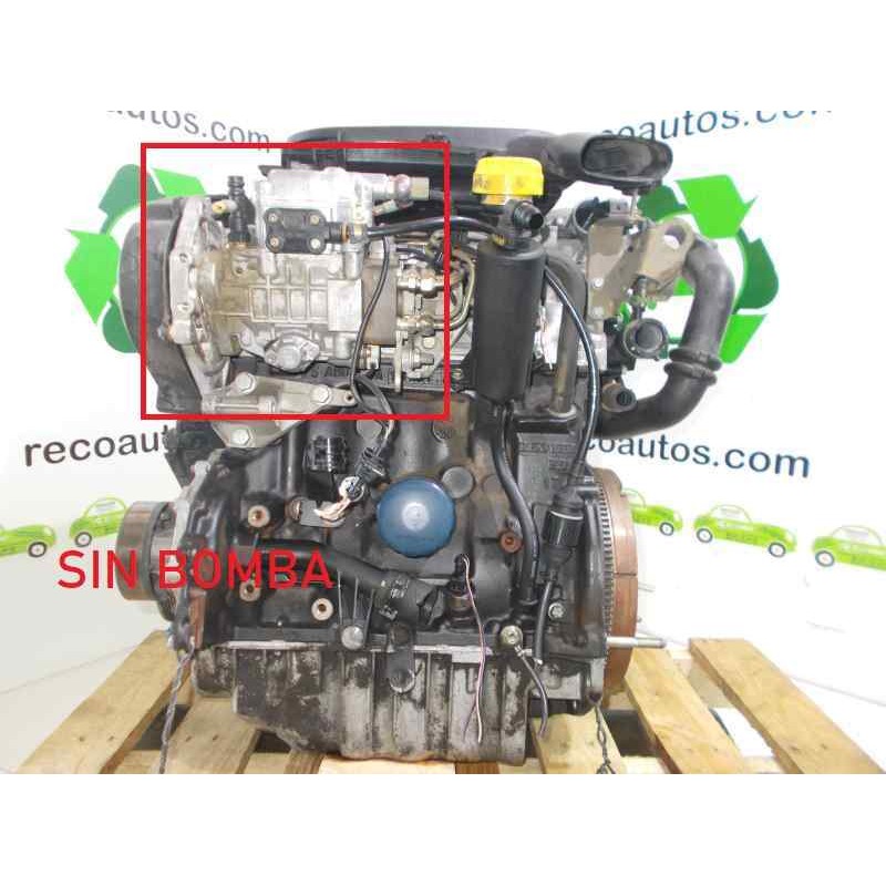 Recambio de motor completo para renault scenic (ja..) 1.9 dti diesel referencia OEM IAM F9QQ744 C096478 