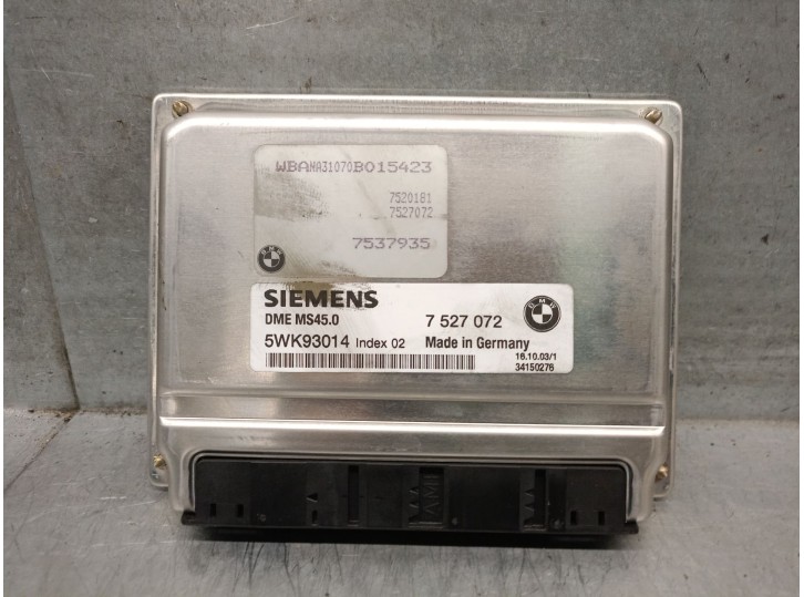 Recambio de centralita motor uce para bmw 5 (e60) 520 i referencia OEM IAM 7527072 7527072 5WK93014
