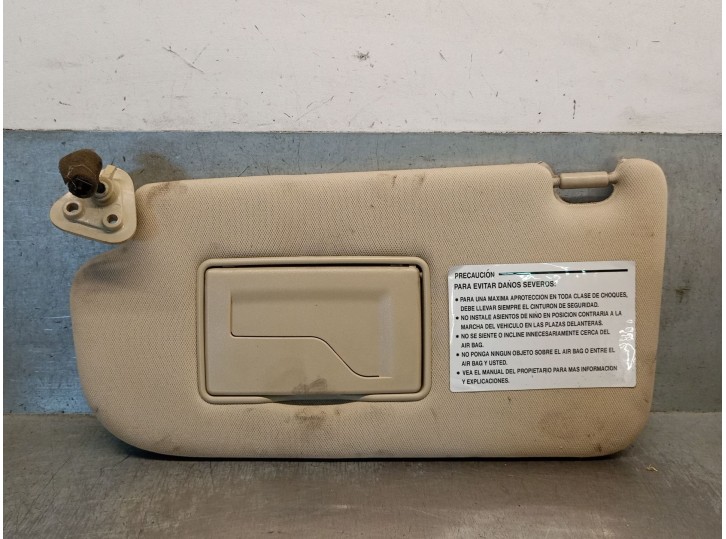Recambio de parasol izquierdo para hyundai tucson (jm) 2.0 crdi referencia OEM IAM 852012E630J9 852012E630J9 
