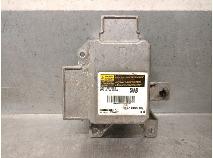 Replacement airbag control unit for Saab 9-3 convertible (YS3F) 1.9 TID OEM IAM reference 12771236 401990B0
