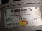 Replacement alternator for Opel Astra H GTC (a04) 1.9 CDTi (l08) OEM IAM reference 93191921 0986048791